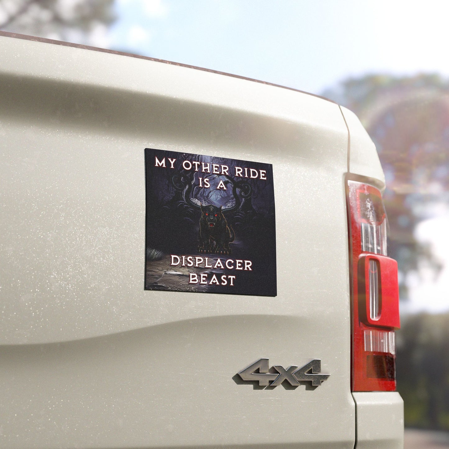Displacer Beast Car Magnet – Funny DnD Gift for Fantasy Gamers