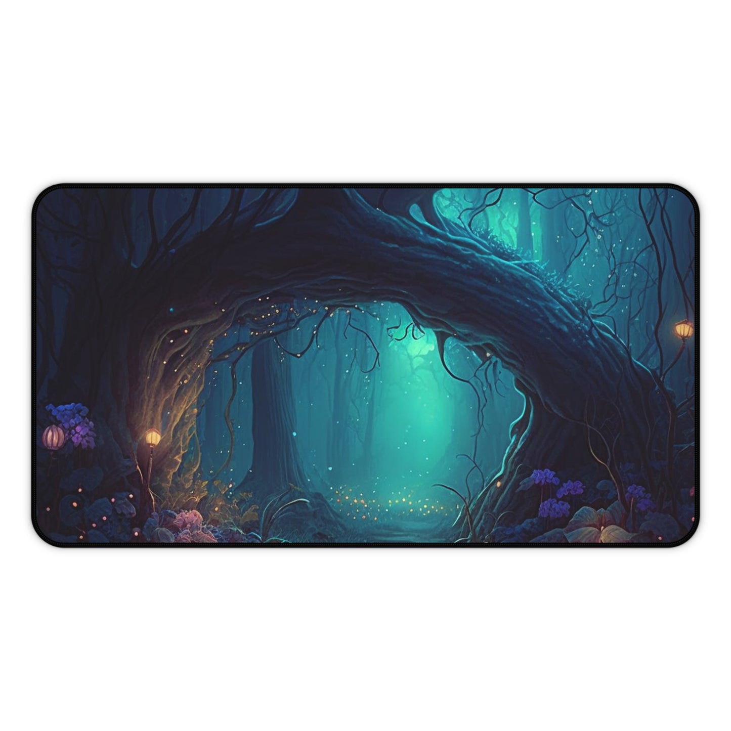 Close up of Enchanted Forest Gaming Mat/Mousepad