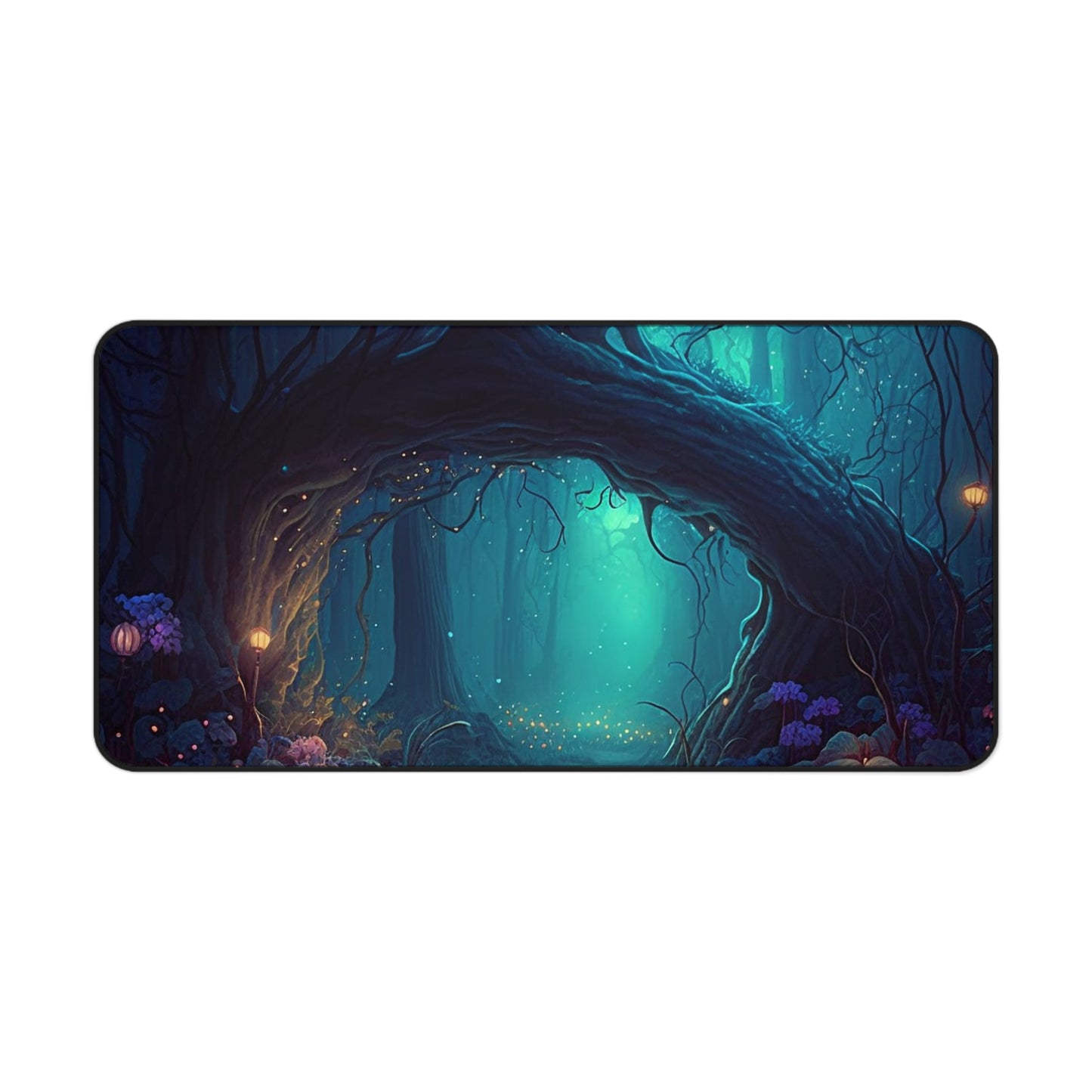 Close up of Enchanted Forest Gaming Mat/Mousepad