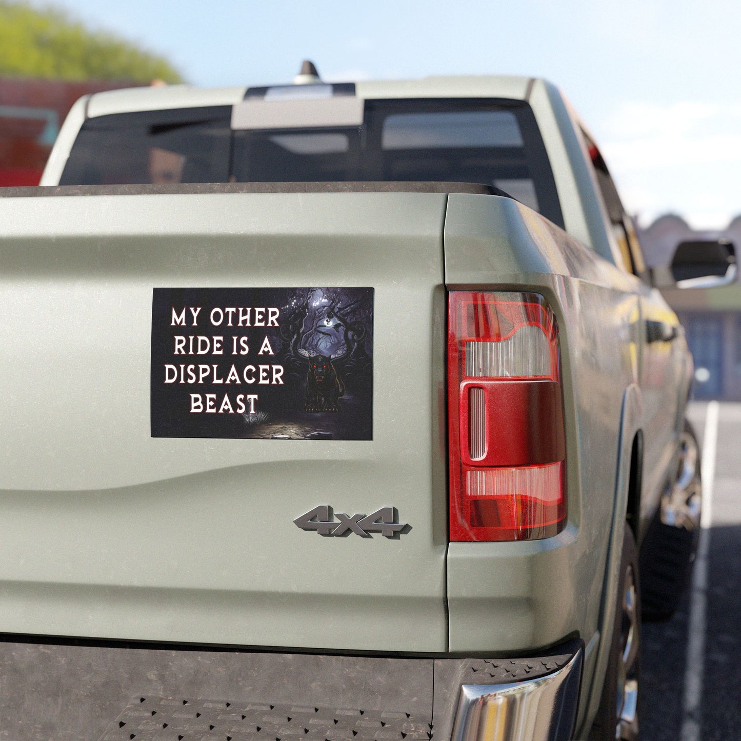 Displacer Beast Car Magnet – Funny DnD Gift for Fantasy Gamers