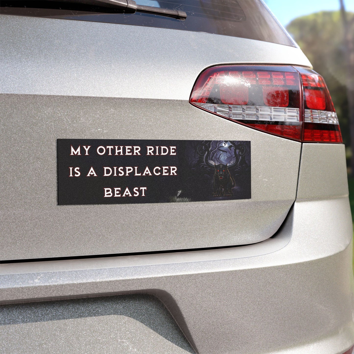 Displacer Beast Car Magnet – Funny DnD Gift for Fantasy Gamers
