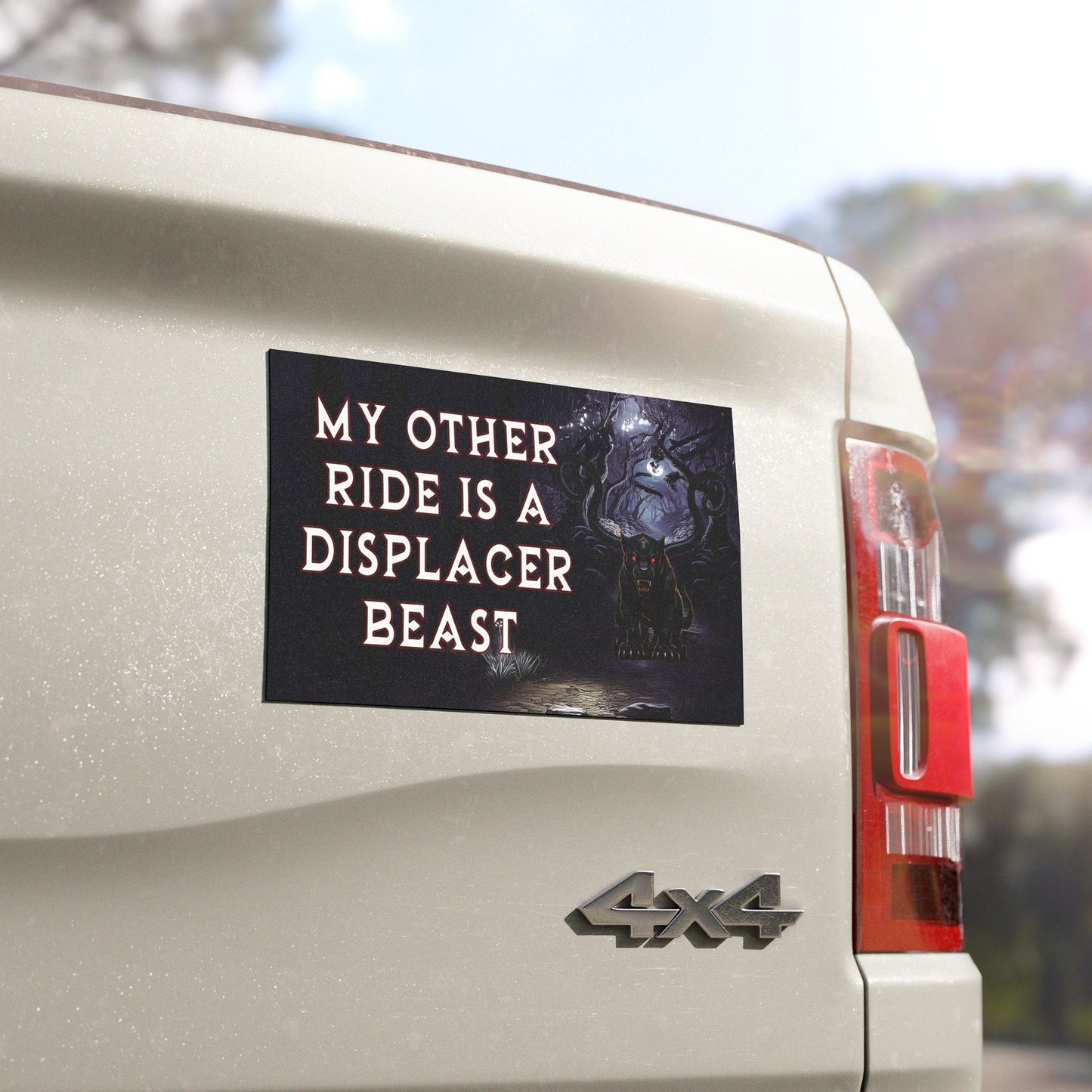 Displacer Beast Car Magnet – Funny DnD Gift for Fantasy Gamers