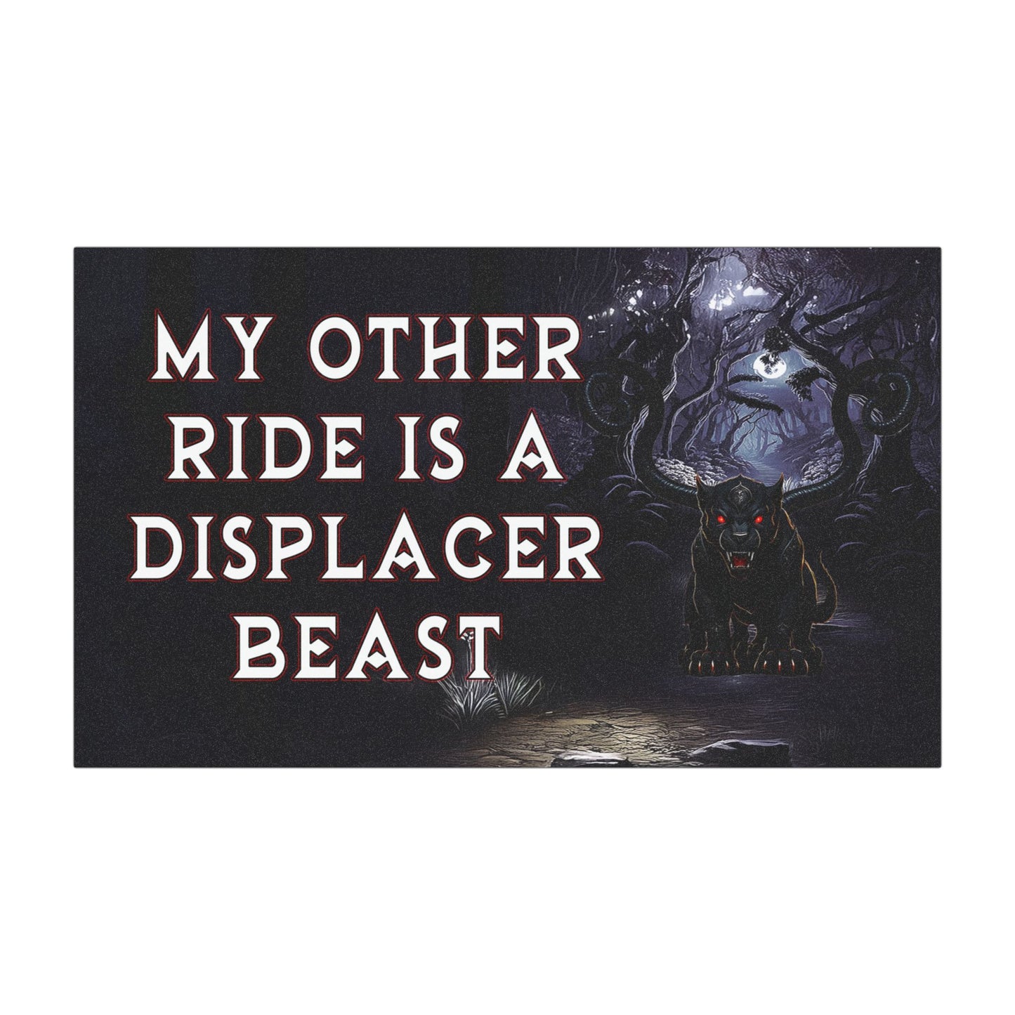 Displacer Beast Car Magnet – Funny DnD Gift for Fantasy Gamers