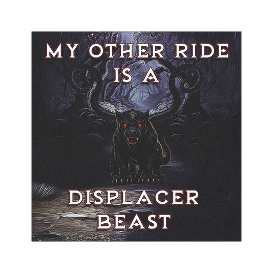 Displacer Beast Car Magnet – Funny DnD Gift for Fantasy Gamers
