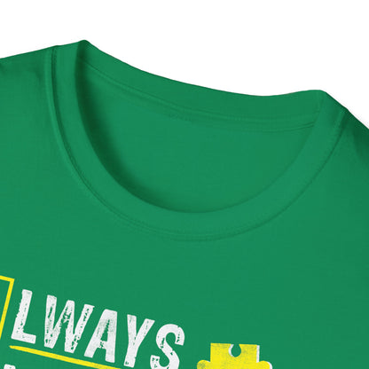 Autism Awareness Puzzle T-Shirt – Unisex Inspirational Tee for All Ages